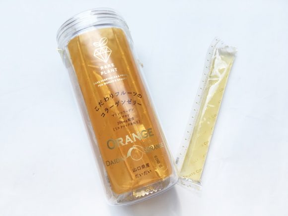 フルーツコラーゲンゼリー(山口県産だいだい)開封写真
