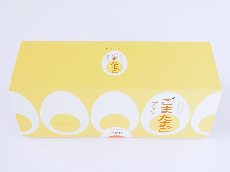 銀座たまや ごまたまごプリン 外装