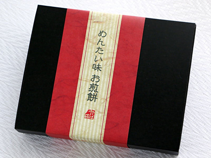 かば田めんたい味お煎餅外装写真