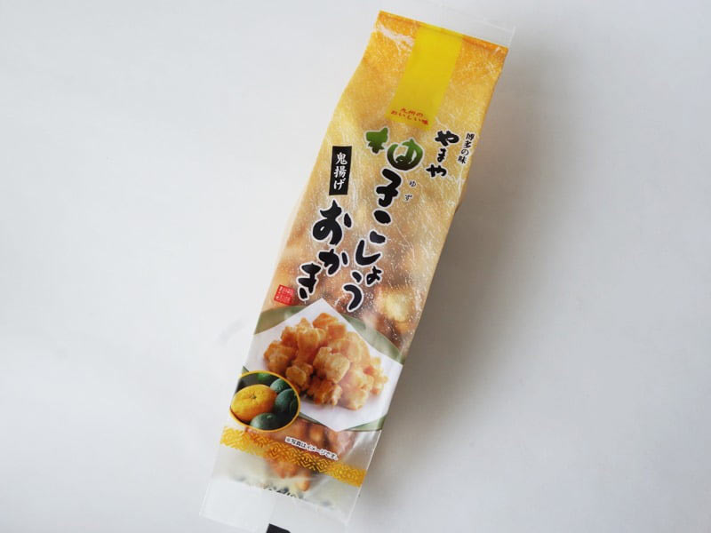 やまや 柚子こしょうおかき 外装