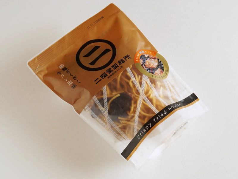 細麺ざくざく 牛タン塩味外装