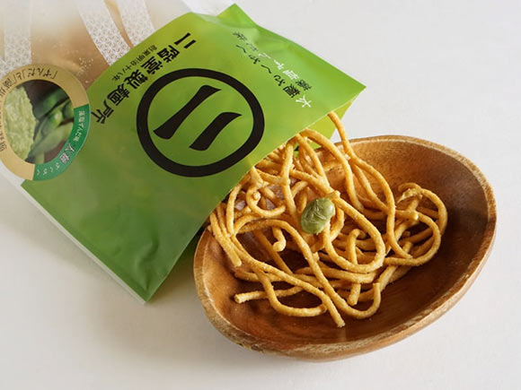 太麺ざくざく 藻塩ずんだ味開封後