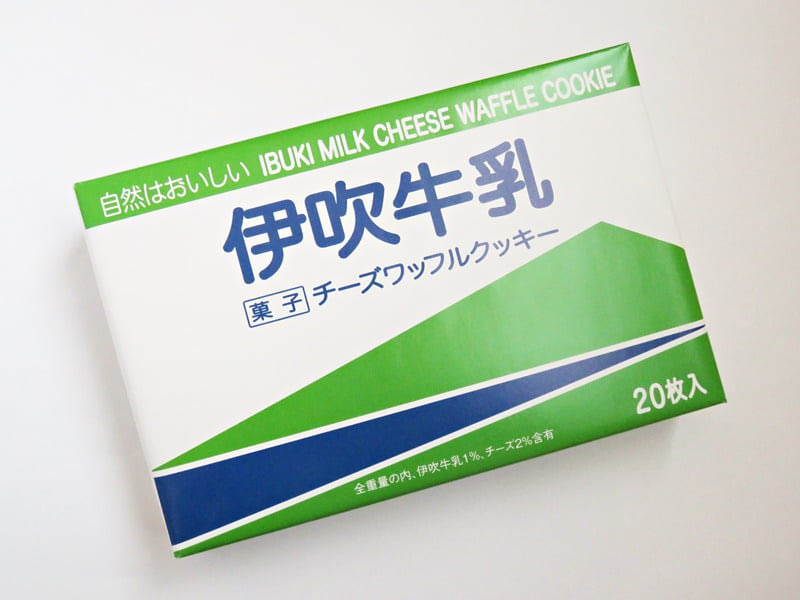 伊吹牛乳チーズワッフルクッキー 外装