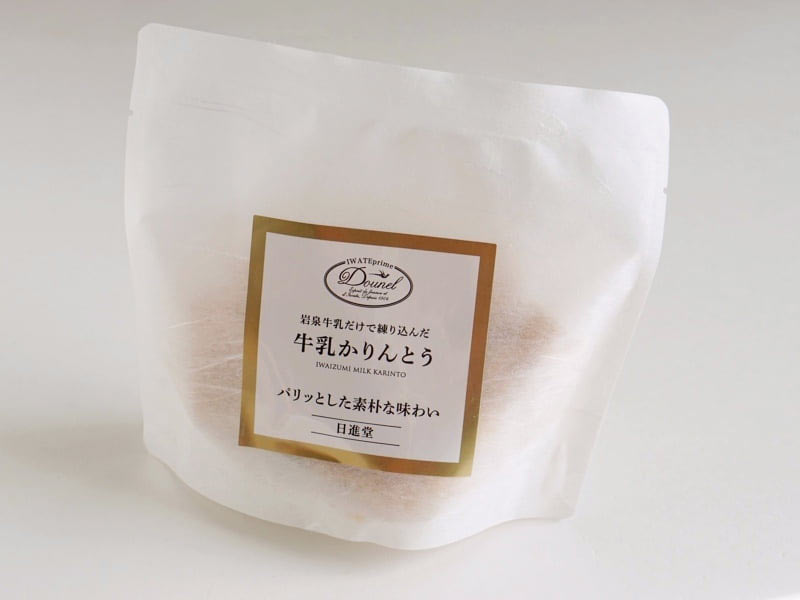 岩泉ファーム 牛乳かりんとう外装