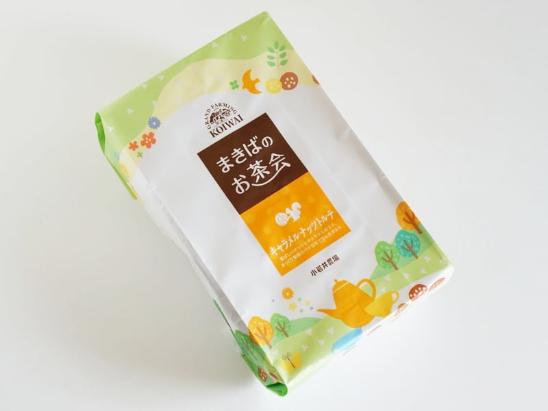 小岩井農場 まきばのお茶会 キャラメルナッツトルテ外装