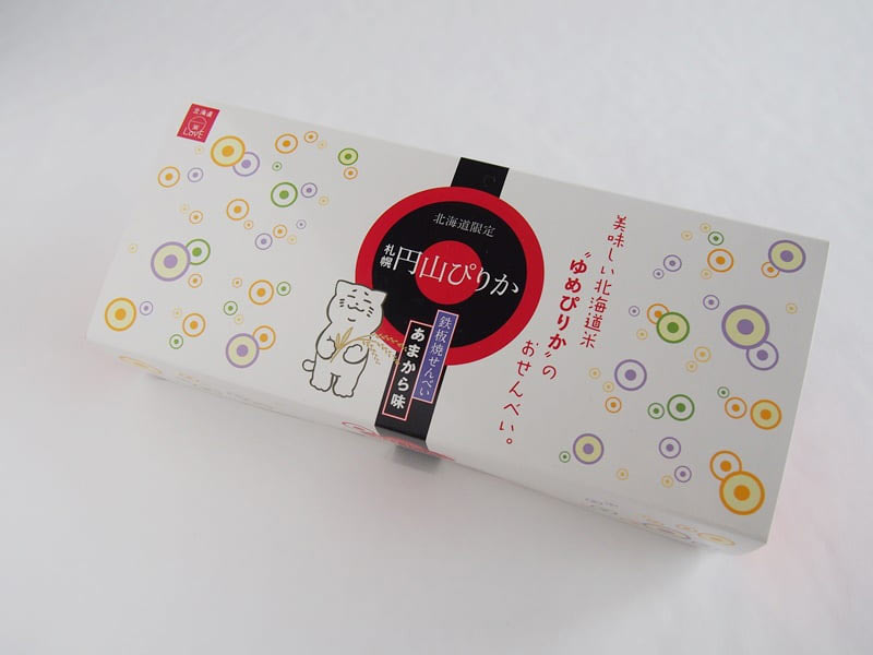 円山ぴりか　鉄板焼せんべい・あまから味　外装