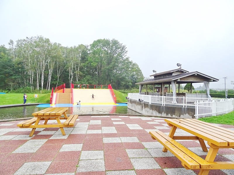 道の駅忠類の水遊び場