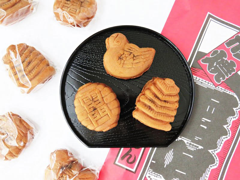 本家梅林堂 人形焼き 中身の写真