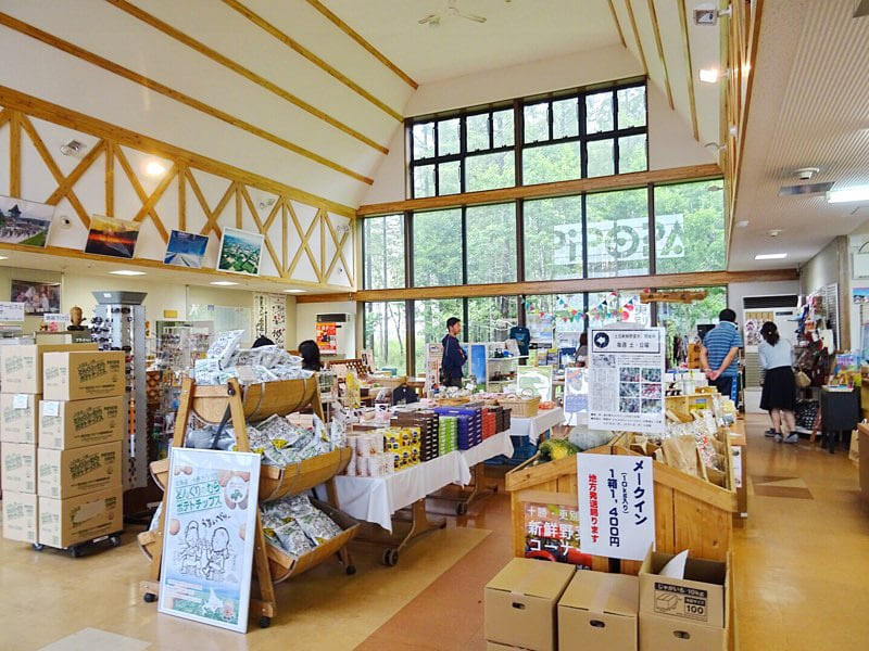 道の駅さらべつのおみやげコーナー