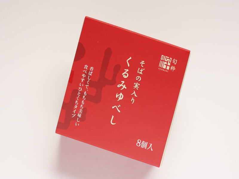 旬粋　そばの実入りくるみゆべし　外装