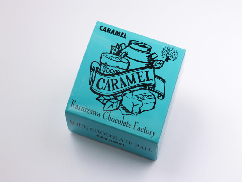 軽井沢チョコレートファクトリー　チョコレートボールキャラメル　外装