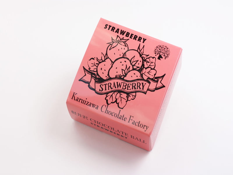 軽井沢チョコレートファクトリー チョコレートボールいちご 外装