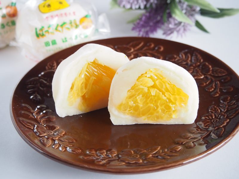 はっさく屋 はっさく大福　中身の写真