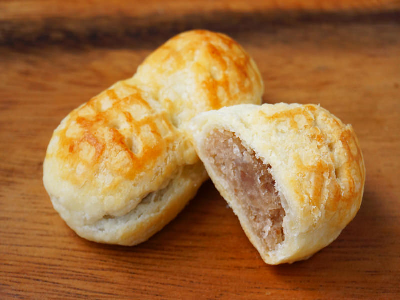 なごみの米屋　ぴーなっつパイ　中身の写真(断面)