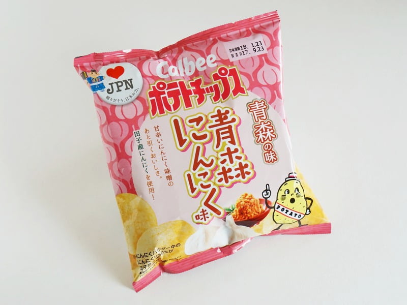 ポテトチップス 青森にんにく味外装