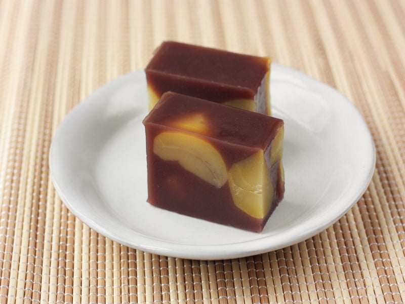 信州里の菓工房　栗蒸し羊羹　中身の写真