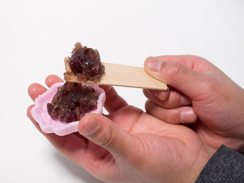 ばら最中 盛り付け例