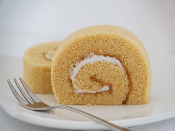 千葉落花生ロールケーキ　中身の写真