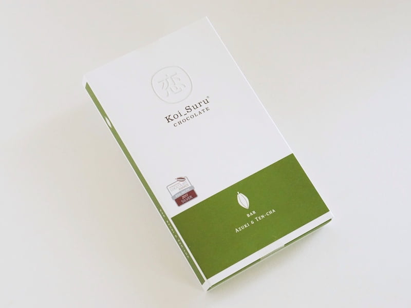 石屋製菓 恋するチョコレート 小豆と碾茶(てんちゃ)外装