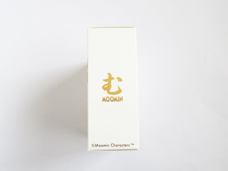 MOOMIN 夏みかんチーズせんべい 箱側面の写真