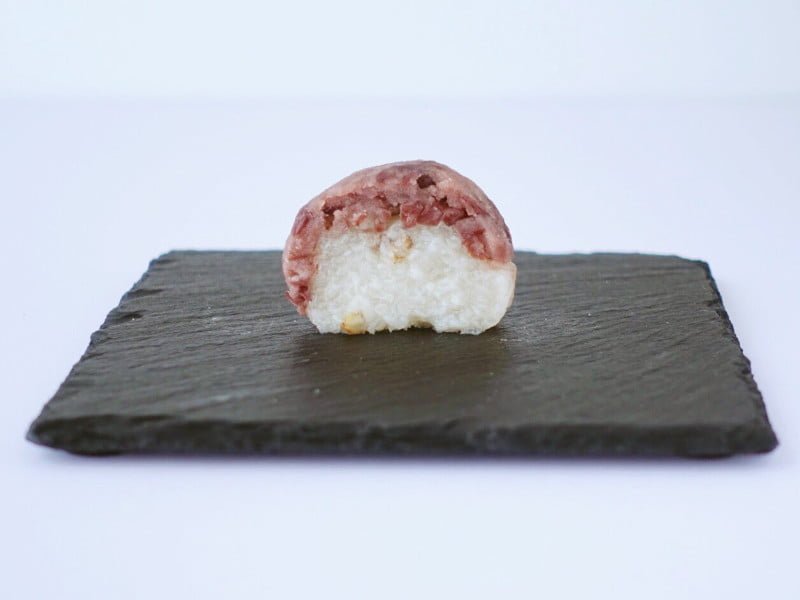 森のおはぎ 大納言雑穀もち 断面