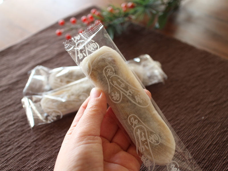 笹井屋のなが餅の個包装写真