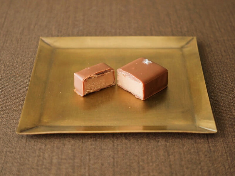 パレドオール 獺祭ショコラ ミルクタイプ断面