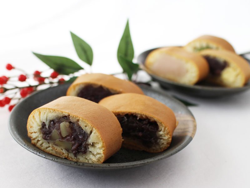 藤田屋の大あんまきの定番味のカット写真