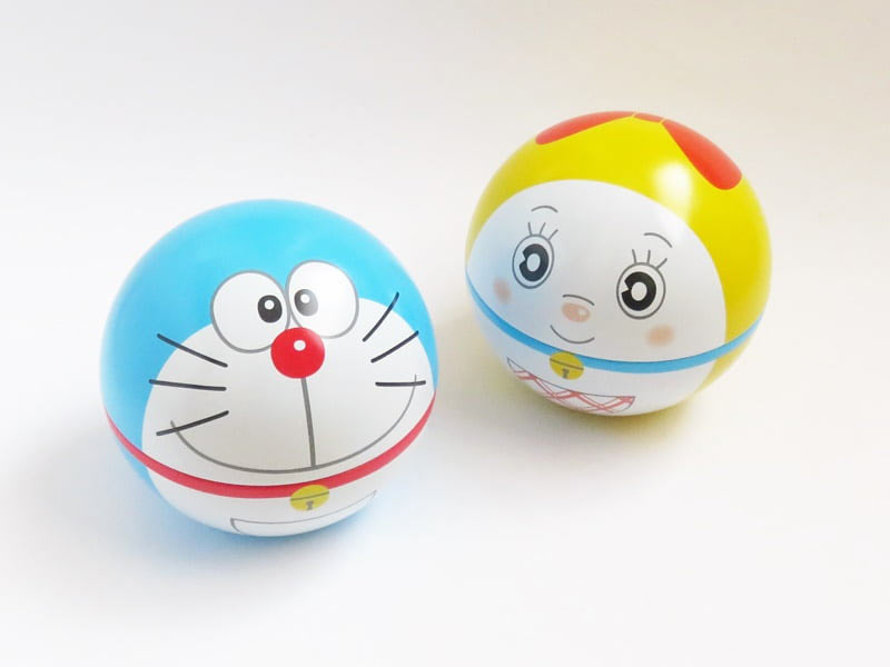 ドラえもんプリントマシュマロ ドラミちゃん缶とのツーショット