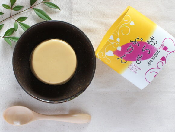 五郎島金時おいもぷりん 中身の写真