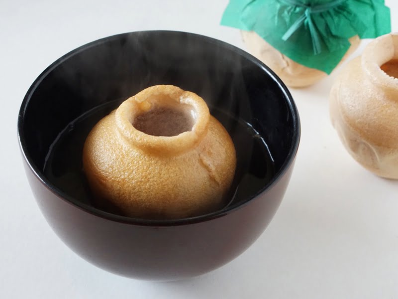 寶月堂 つぼしるこ お湯を入れたところ