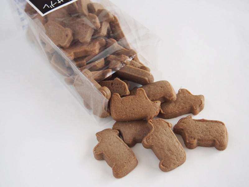 子牛サブレ　開封した写真