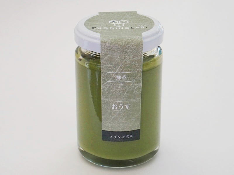 プリン研究所 最高級抹茶プリン おうす外装