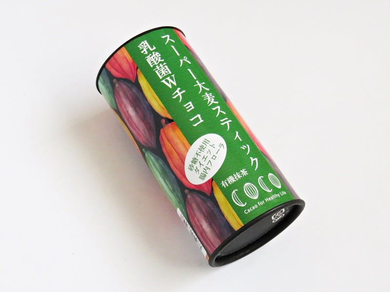 ーパー大麦スティック 乳酸菌Wチョコ(抹茶) 外装