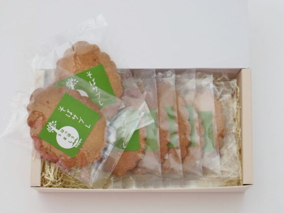 高峰堂 そばサブレ開封後