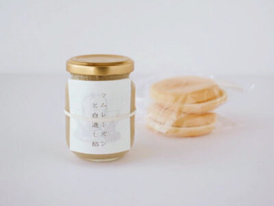 わがし屋 よだもち 瓶詰め餡子 ラムレーズンと白漉し餡