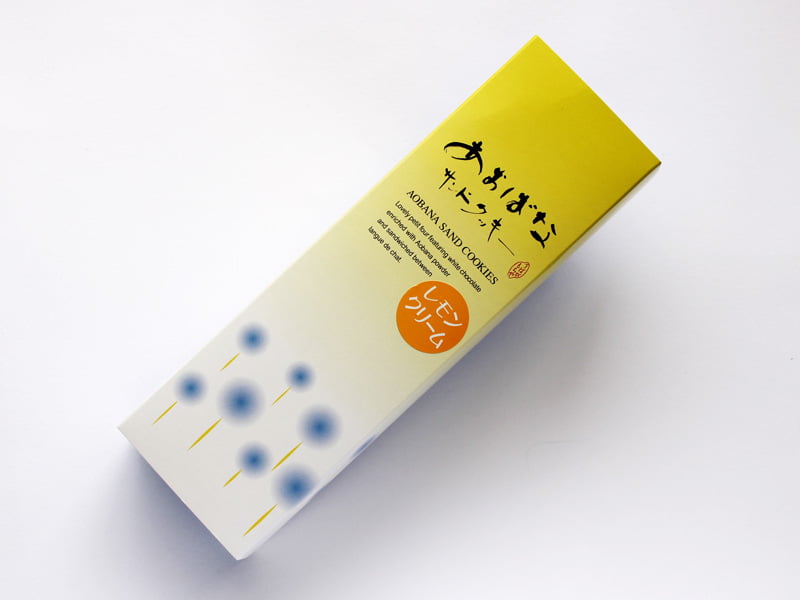 あおばなサンドクッキー(レモンクリーム) 外装