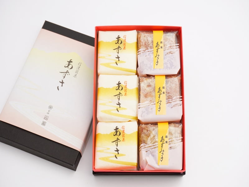 あずさ堂　あずさ・あずみっ子詰め合わせ　開封した写真