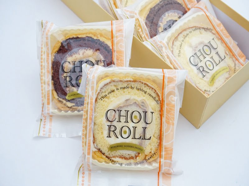 あずさ堂　シューロール　開封した写真