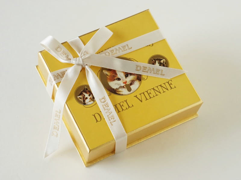 デメル ソリッドチョコレート 猫ラベル スウィート外装