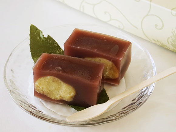 富久屋 栗きん豆腐中身