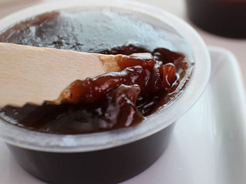 あんトースト最中のあんの写真