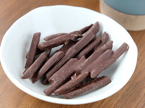 チョコがけけんぴ(ビター) 中身の写真