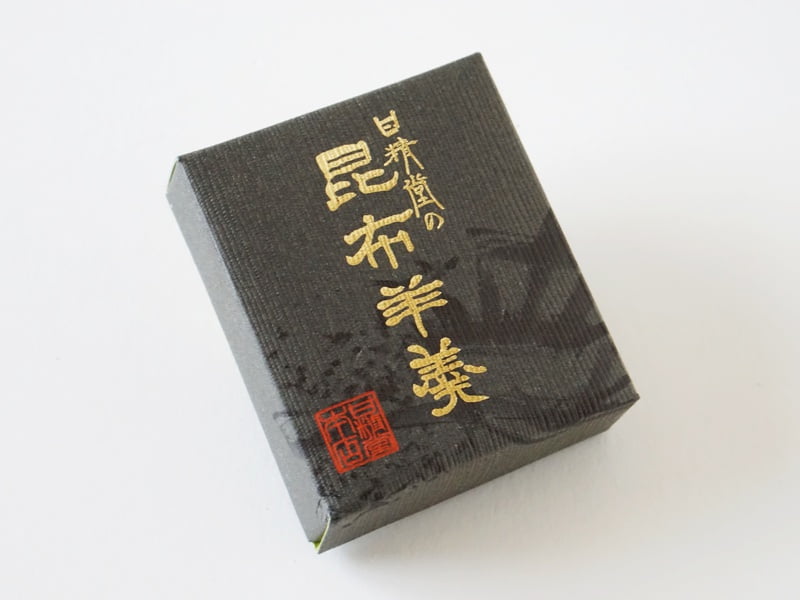 甘精堂 昆布羊羹外装