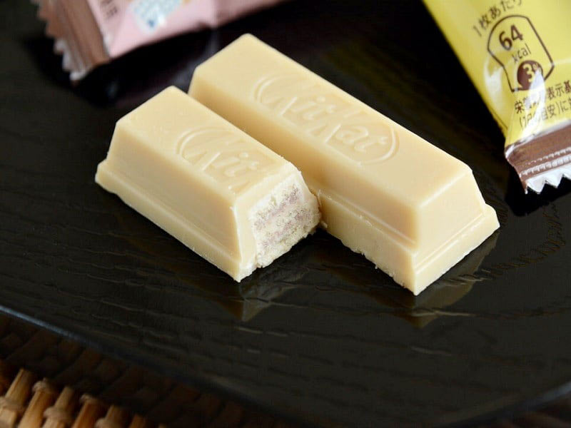 キットカットミニ温泉饅頭 断面写真