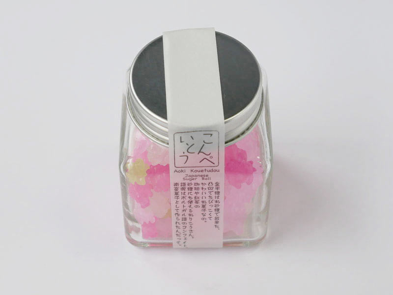 かわいい小瓶入り金平糖【さくら草】外装