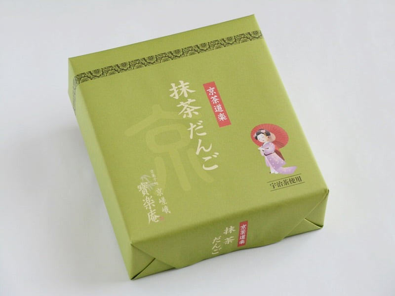 京茶道楽抹茶だんご 外装