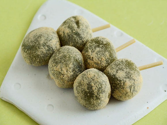 京茶道楽抹茶だんご 中身写真