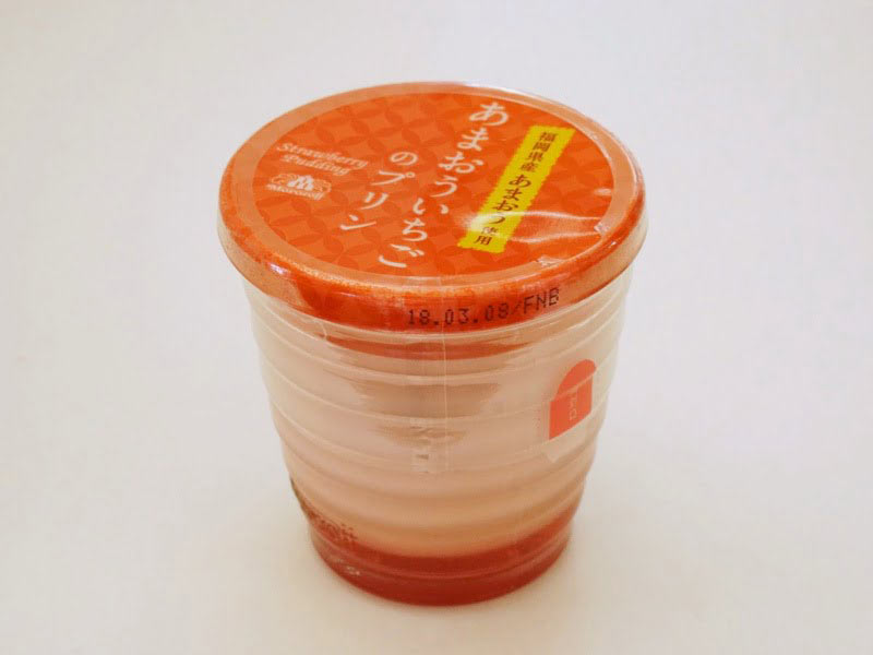モロゾフ あまおういちごのプリン外装
