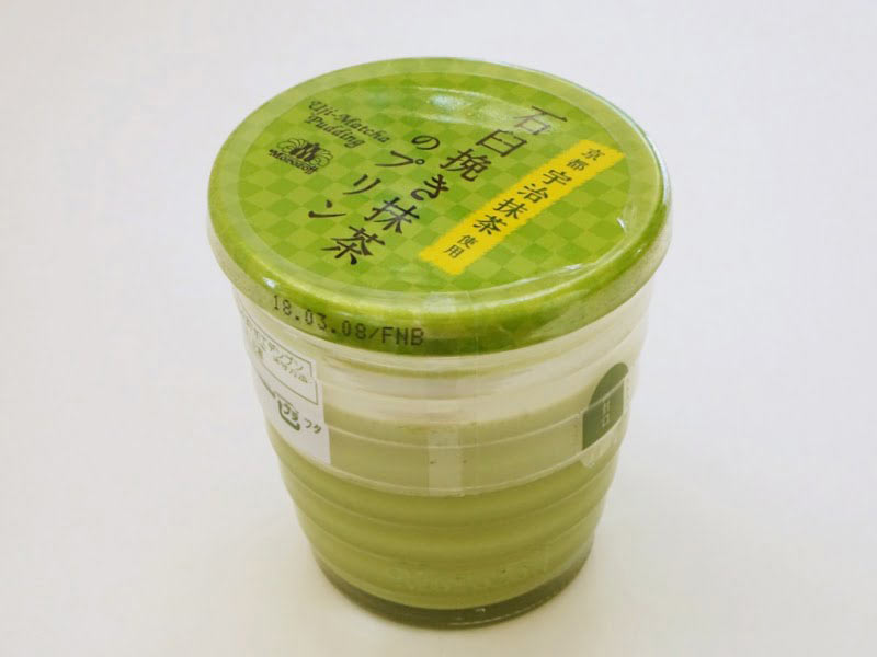 モロゾフ 石臼挽き抹茶のプリン外装